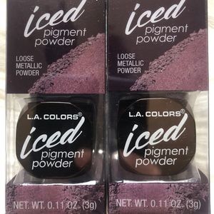 L.A. COLORS Iced Pigment Powder -Glisten (2 Pack)
